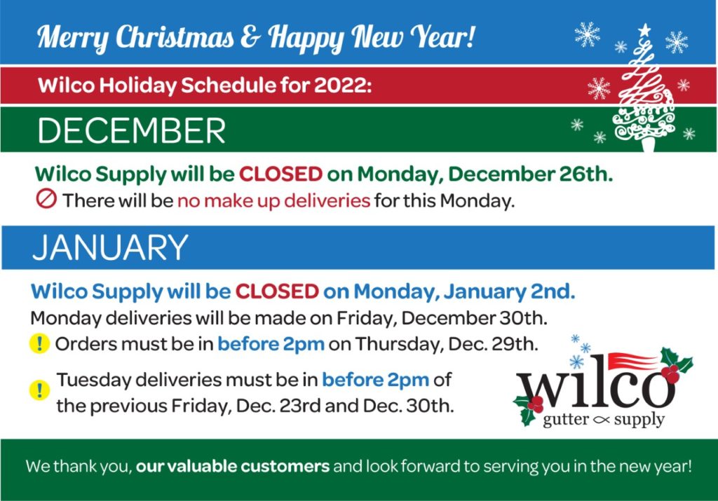 Wilco Holiday Schedule 1 thumbnail image001 1