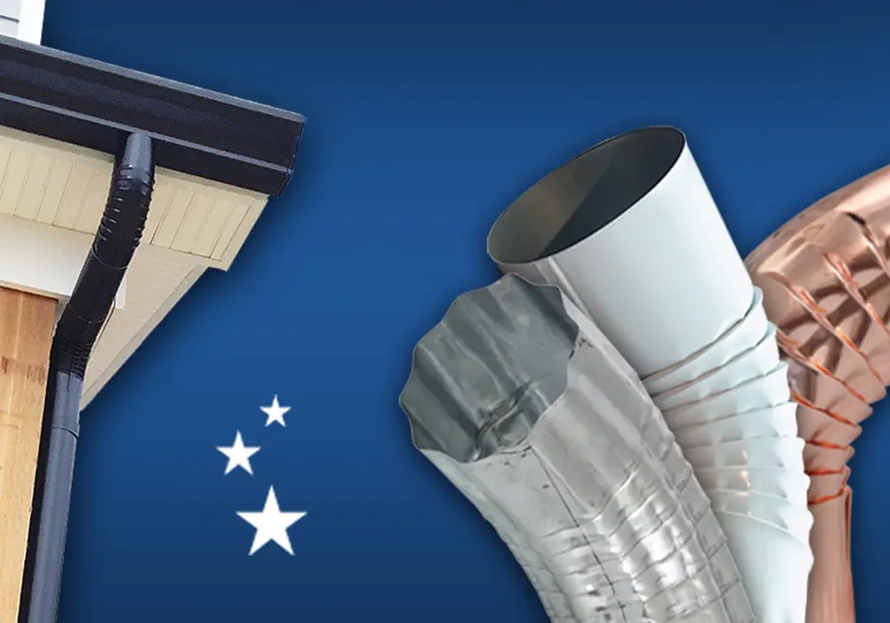 Home 4 K-Style Gutter round downspouts